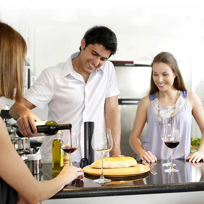 Abridor de Garrafas Elétrico Automático para Vinho e Cerveja